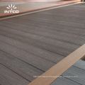 Intco New Arrival Teak Wood Flooring Wood Plastic Composite 3D Garden Flooring Embossed  WPC Outdoor Deck